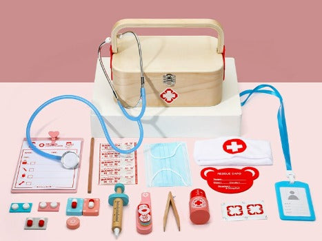 Wooden Doctor Dentist Toy Set | Pretend Play