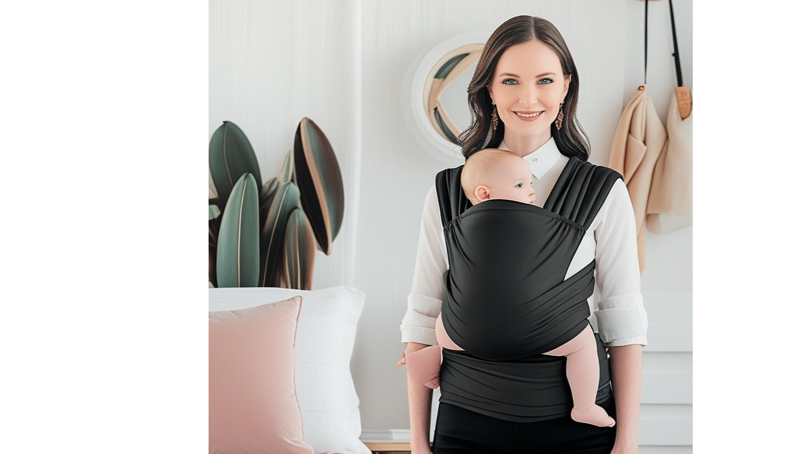 Baby Wrap Carrier - All in 1 Original Baby Carrier Newborn to Toddler Sling