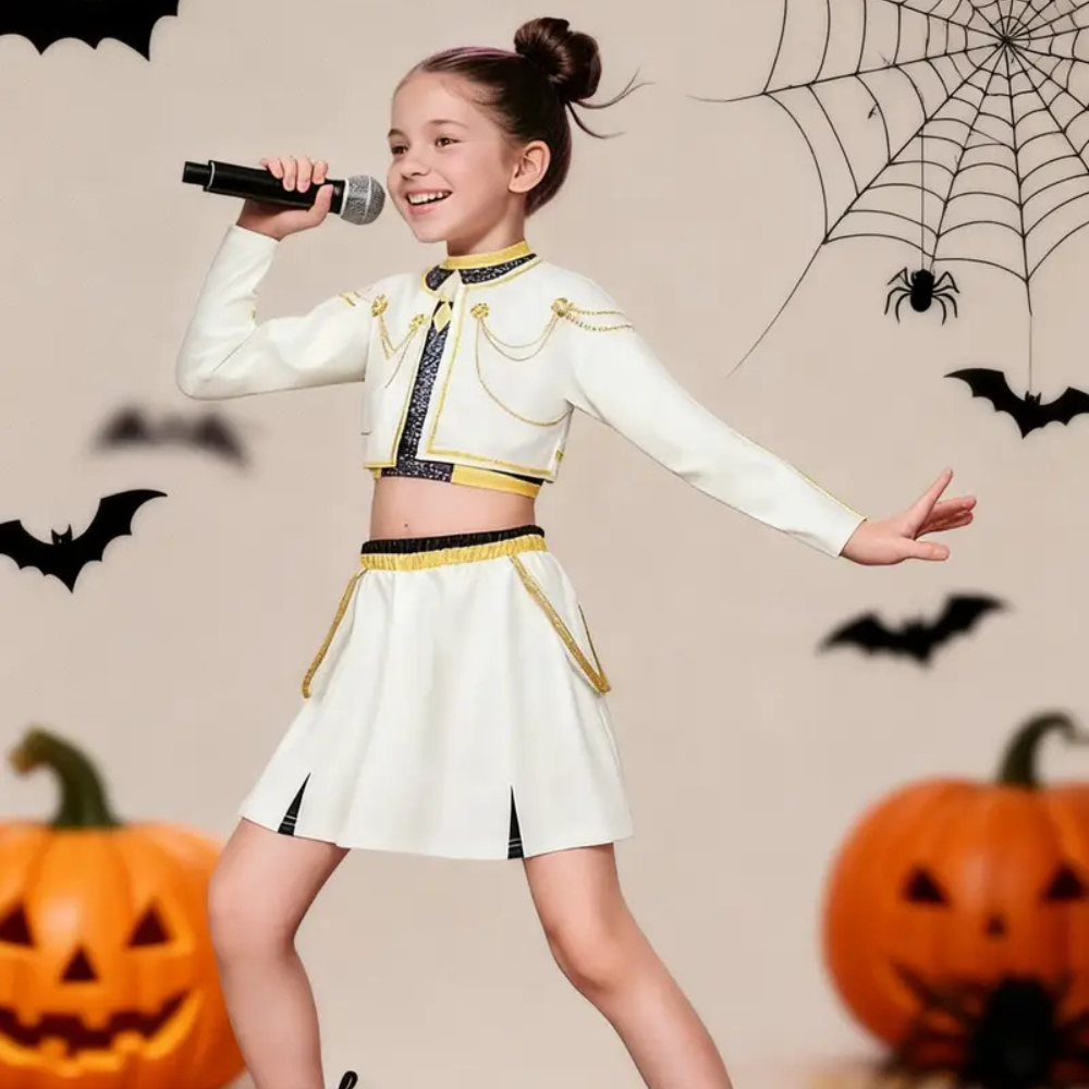 Kids Kpop Hunter Costume Outfit